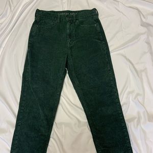 Corduroy American Eagle mom jeans